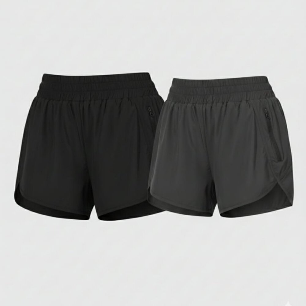 Athletic Running Shorts- 2 Pair